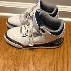 Air Jordan Retro 3 Midnight Blue Classic Size 4 Kids